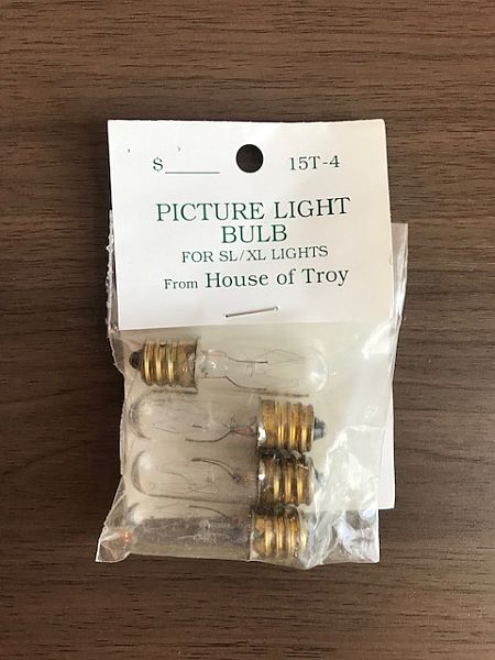 Light Bulbs For Gpxl Slimline Lamps Light Bulbs For Gpxl Slimline Lamps, House Of Troy Picture Light Bulb 15t 4