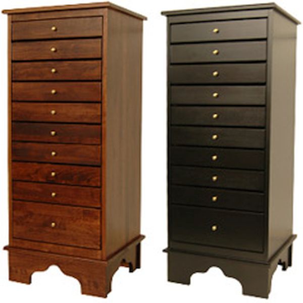 Music Storage Cabinet 42 Inch High 10 Drawer