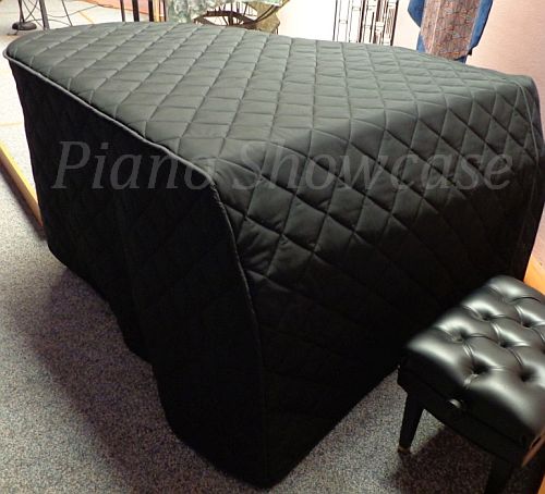 Quilted Black Nylon with Side Splits Kawai RX6 Piano Cover 70