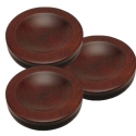 Jansen Mahogany Small Piano Caster Cups