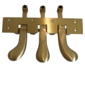 Steinway Grand Piano Pedals with Plate Satin Brass
