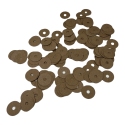Piano Front Rail Punchings Cardboard