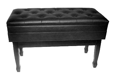 Leather Adjustable Artist Piano Bench With Storage Free Shipping